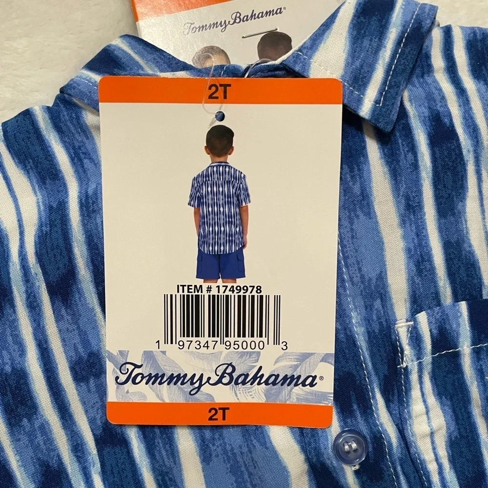 Tommy Bahama Toddler Boys 3-Piece Outfit Set Size 2T NWT